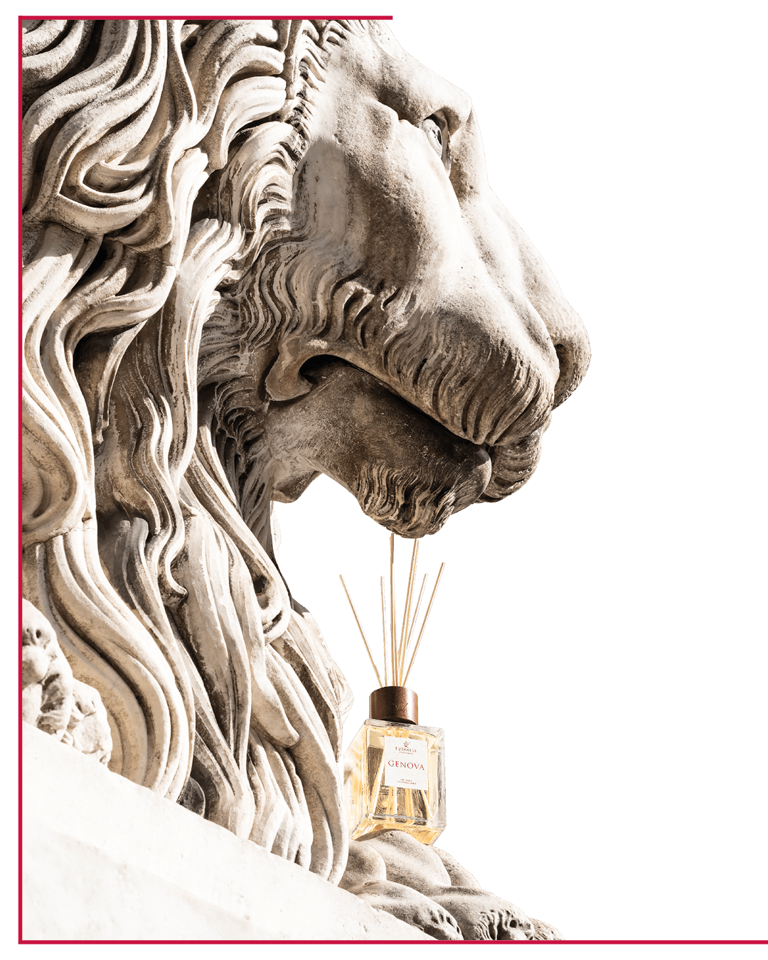 genova-profumata-leone-san-lorenzo-cattedrale-euthalia-fragrances Genova Profumata L'idea assolutamente inedita di arredare vie e vicoli del più grande centro storico d'Europa con le note intriganti di un profumo esclusivo dedicato a Genova. GENOVA è una fragranza che coglie l’essenza di una città dai profumi sospesi tra terra e mare, diventandone il marchio olfattivo unico e inconfondibile. il leone