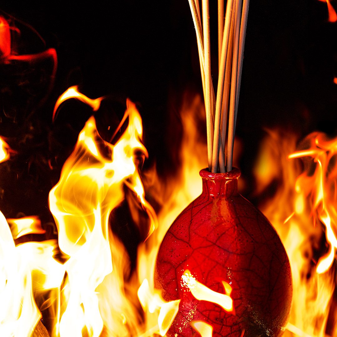 vaso-rosso-raku-collection vaso-rosso-raku-collection